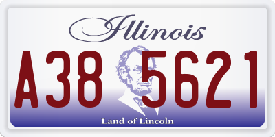 IL license plate A385621