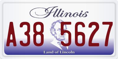 IL license plate A385627