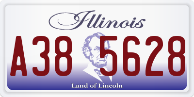 IL license plate A385628