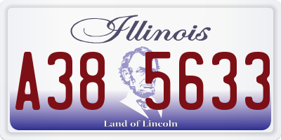IL license plate A385633
