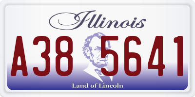 IL license plate A385641