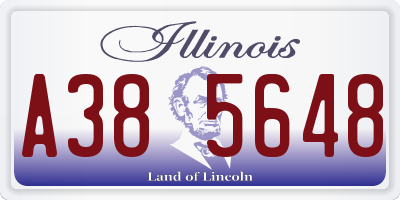 IL license plate A385648