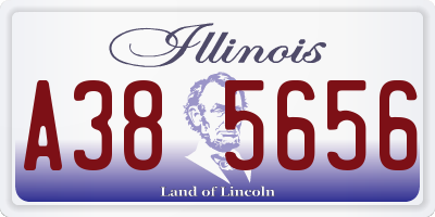 IL license plate A385656