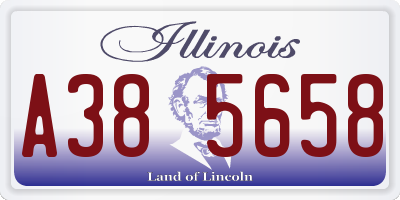 IL license plate A385658