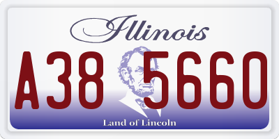 IL license plate A385660