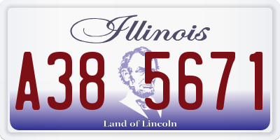 IL license plate A385671