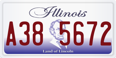 IL license plate A385672