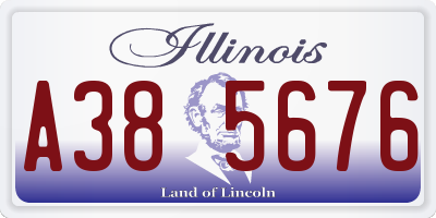 IL license plate A385676