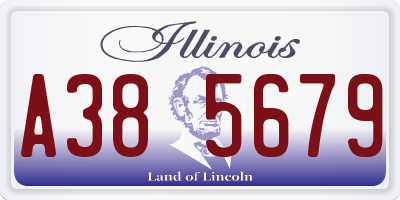 IL license plate A385679
