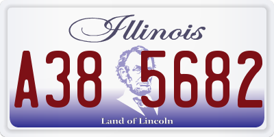 IL license plate A385682