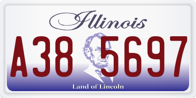 IL license plate A385697