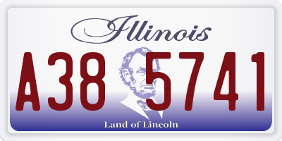 IL license plate A385741