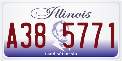 IL license plate A385771