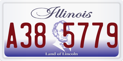 IL license plate A385779