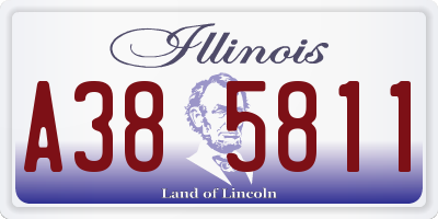 IL license plate A385811