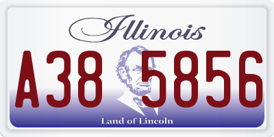 IL license plate A385856
