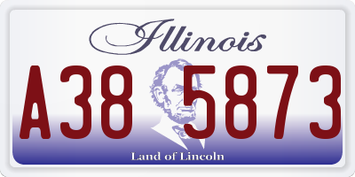 IL license plate A385873