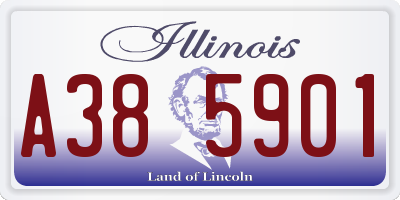 IL license plate A385901