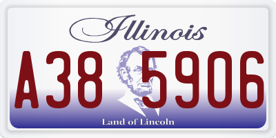 IL license plate A385906