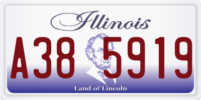 IL license plate A385919
