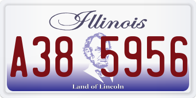 IL license plate A385956