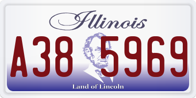 IL license plate A385969