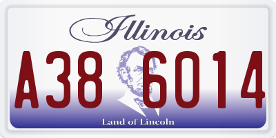 IL license plate A386014