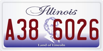 IL license plate A386026