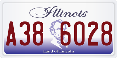 IL license plate A386028