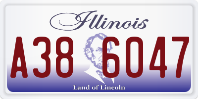 IL license plate A386047
