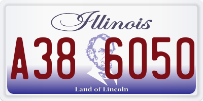 IL license plate A386050