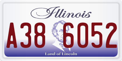 IL license plate A386052