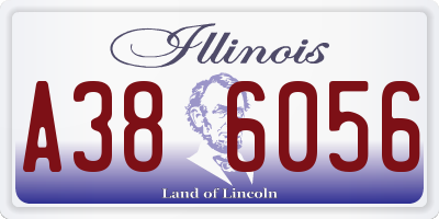 IL license plate A386056