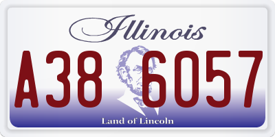 IL license plate A386057