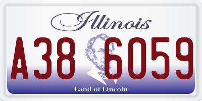 IL license plate A386059