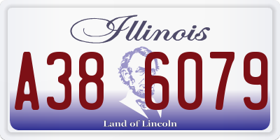 IL license plate A386079