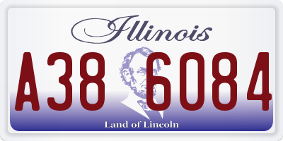 IL license plate A386084