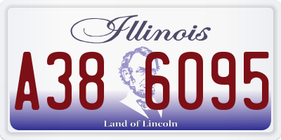 IL license plate A386095