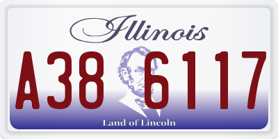 IL license plate A386117
