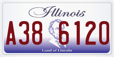 IL license plate A386120