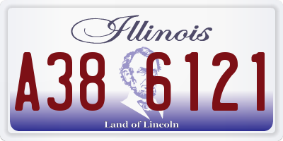 IL license plate A386121
