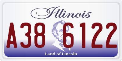 IL license plate A386122