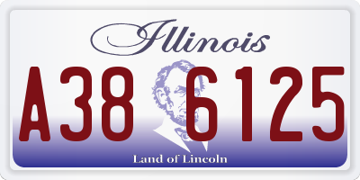IL license plate A386125