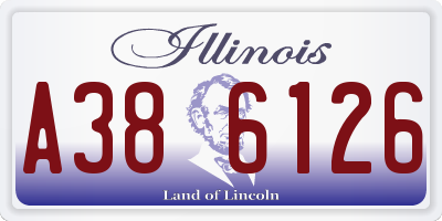 IL license plate A386126