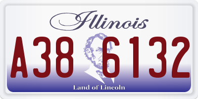 IL license plate A386132