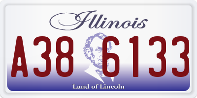 IL license plate A386133