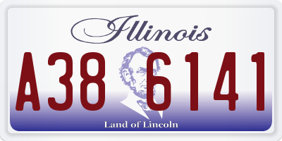 IL license plate A386141
