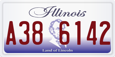 IL license plate A386142