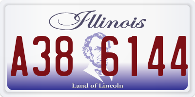 IL license plate A386144