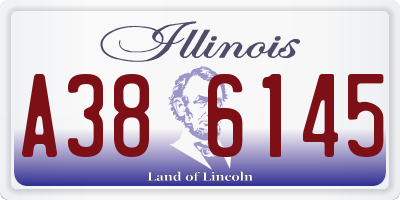 IL license plate A386145